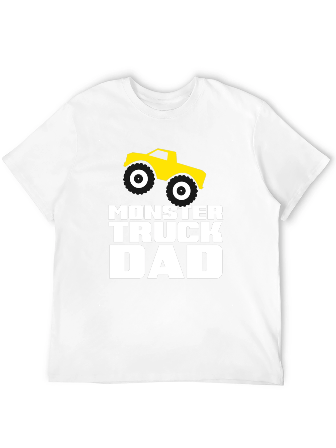 Monster Truck Dad T-Shirt - Black Cotton Graphic Tee