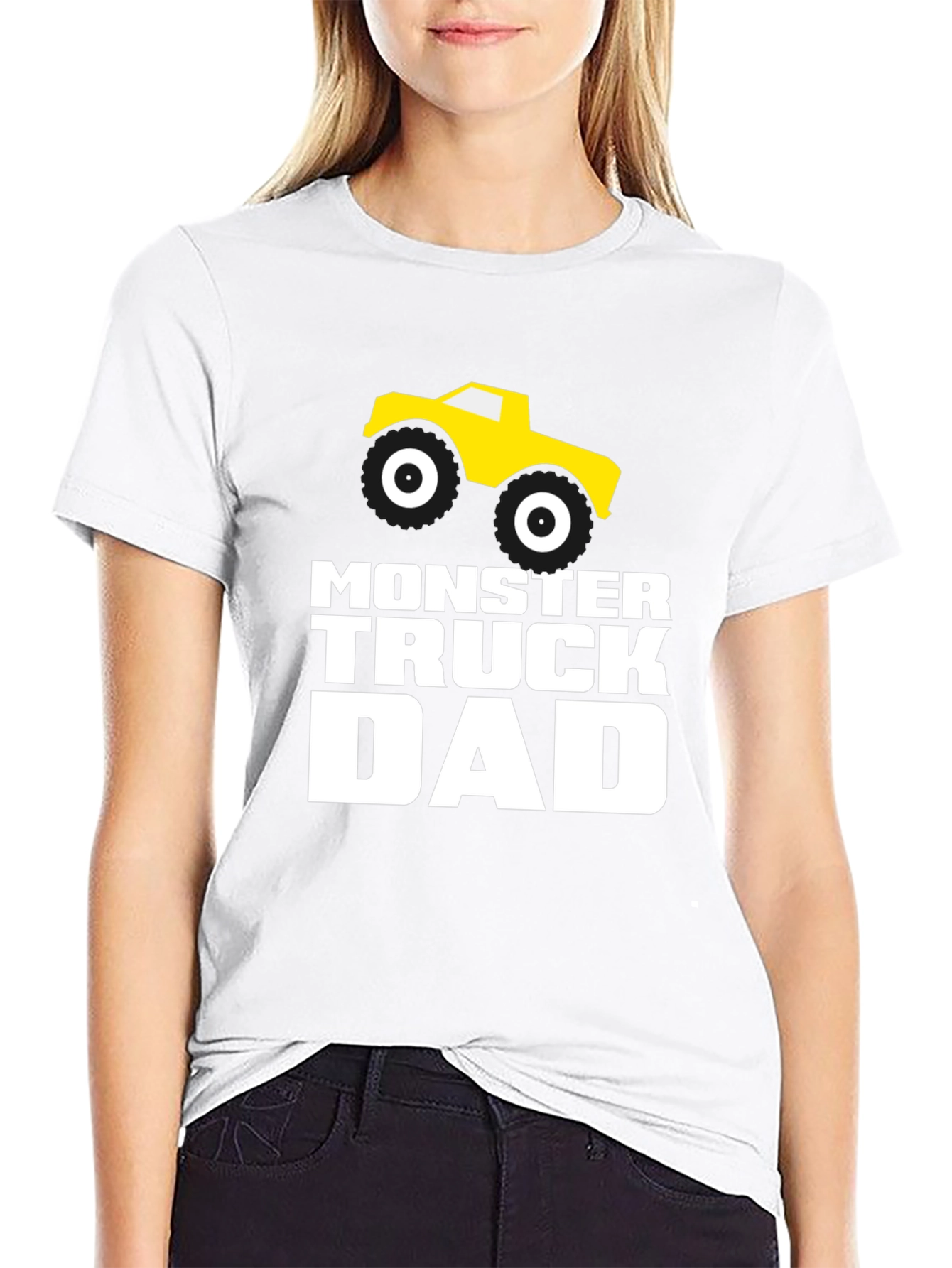 Monster Truck Dad T-Shirt - Black Cotton Graphic Tee
