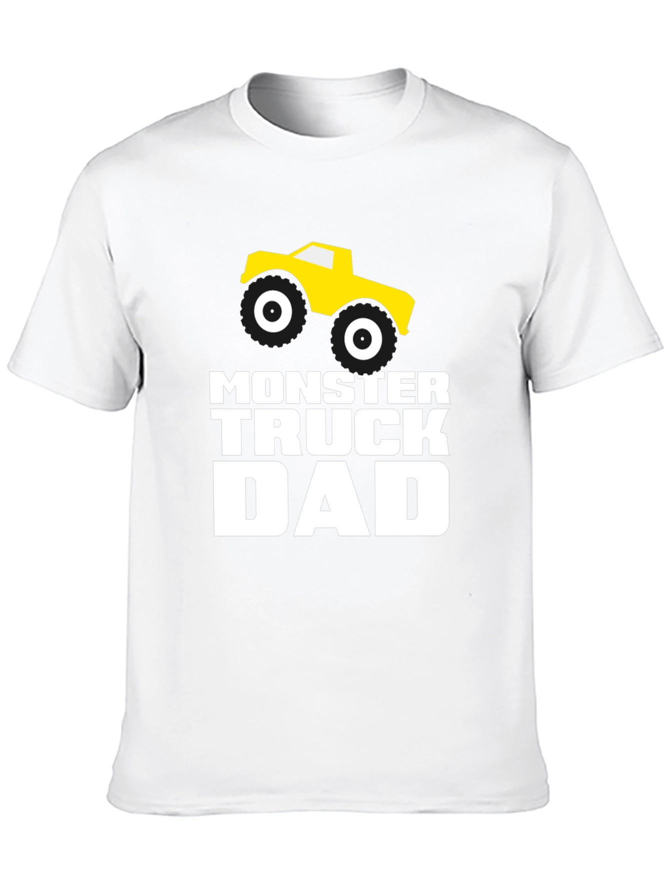 Monster Truck Dad T-Shirt - Black Cotton Graphic Tee
