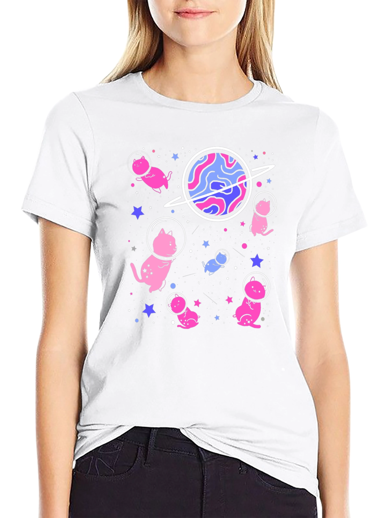 Space Cat T-Shirt - Unique Galaxy Design