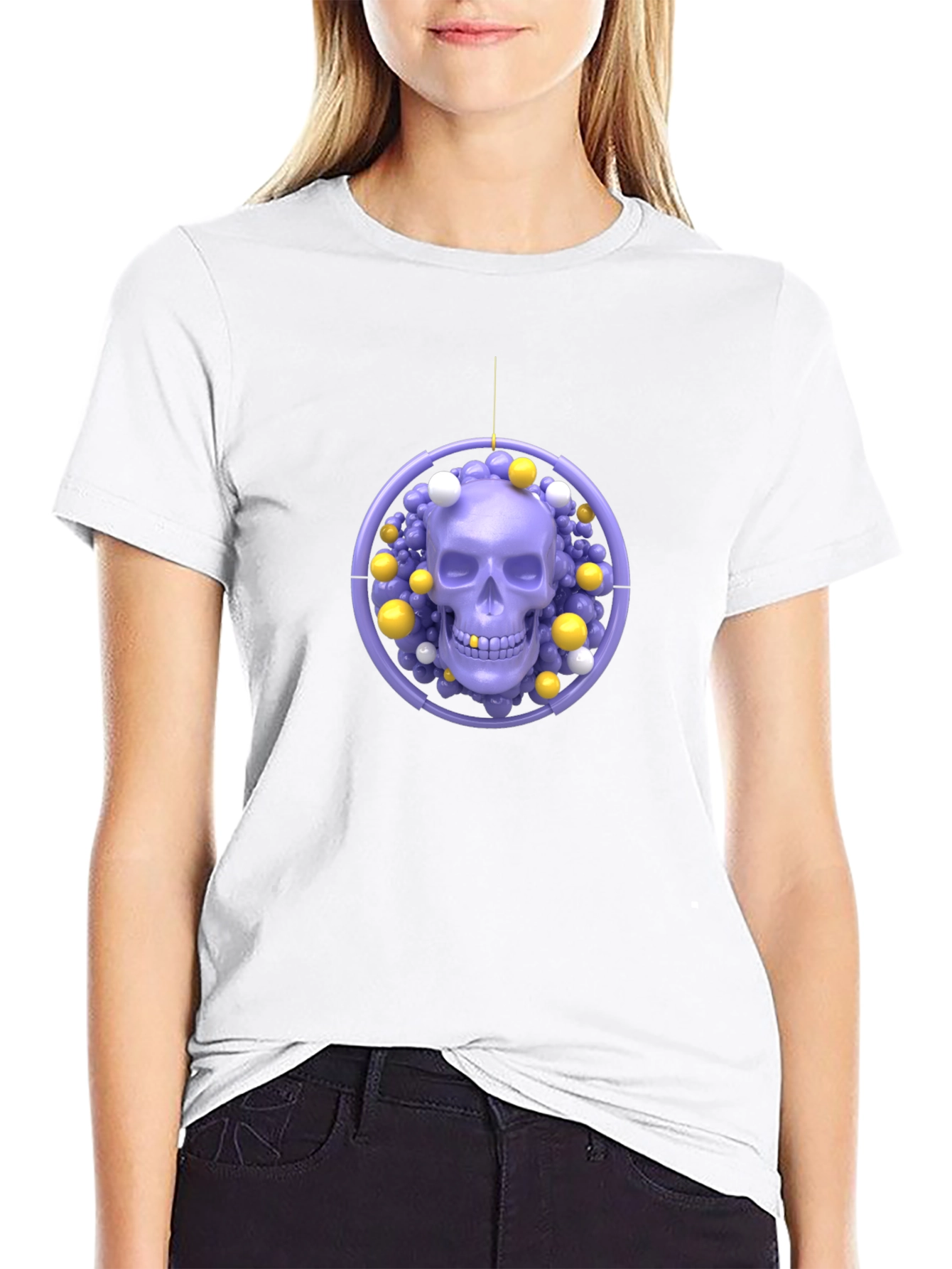 Skull & Orb Graphic Tee - Modern Streetwear