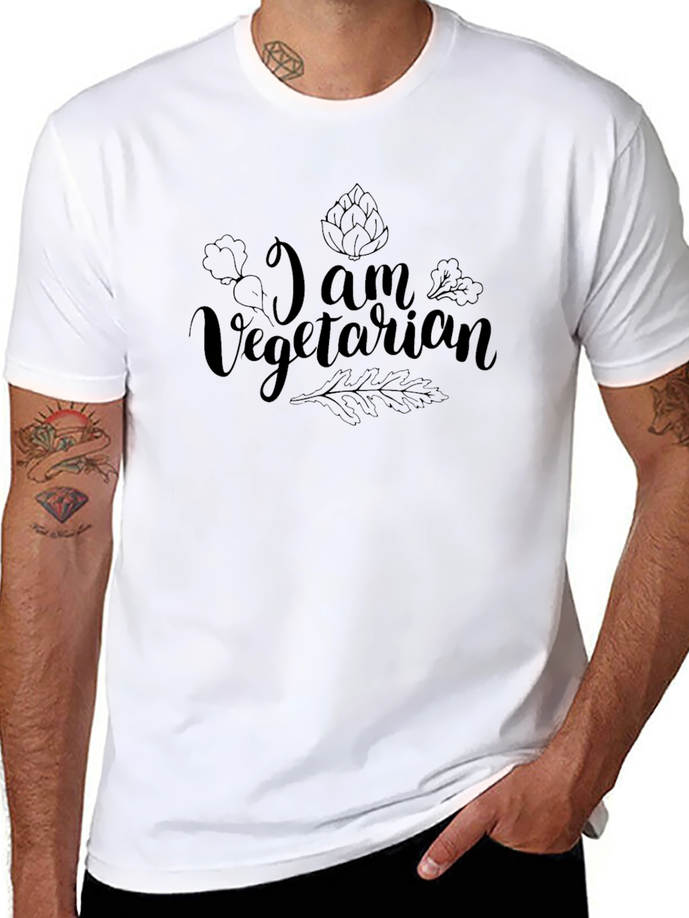 I Am Vegetarian Graphic Tee