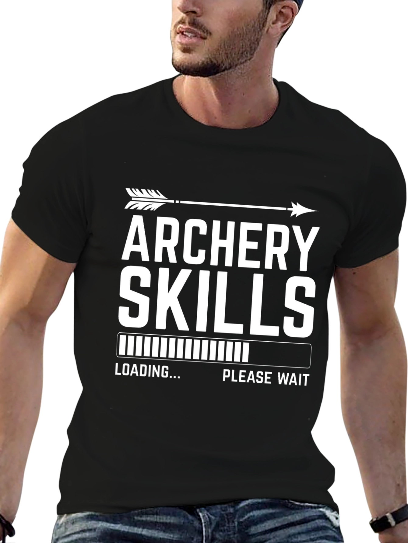 Archery Skills Loading T-Shirt Funny Archer Gift Tee