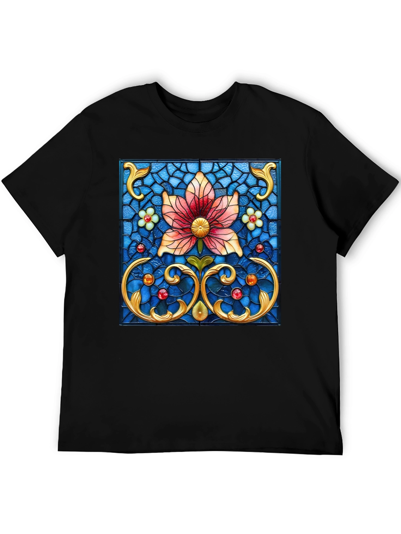 Floral Stained Glass Graphic Tee