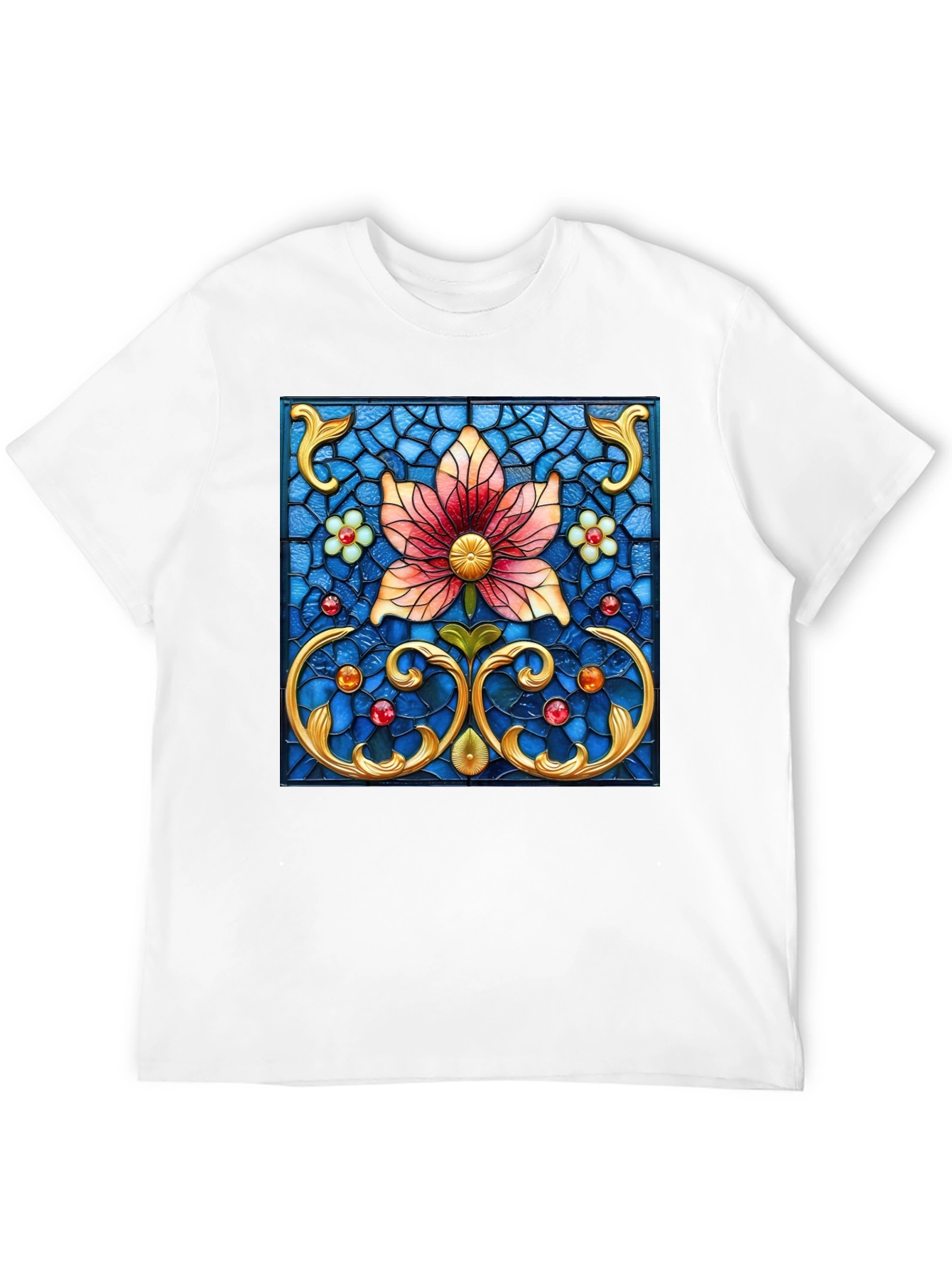 Floral Stained Glass Graphic Tee