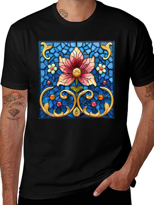 Floral Stained Glass Graphic Tee