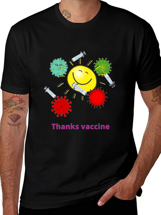 Thanks Vaccine T-Shirt - Funny Graphic Tee