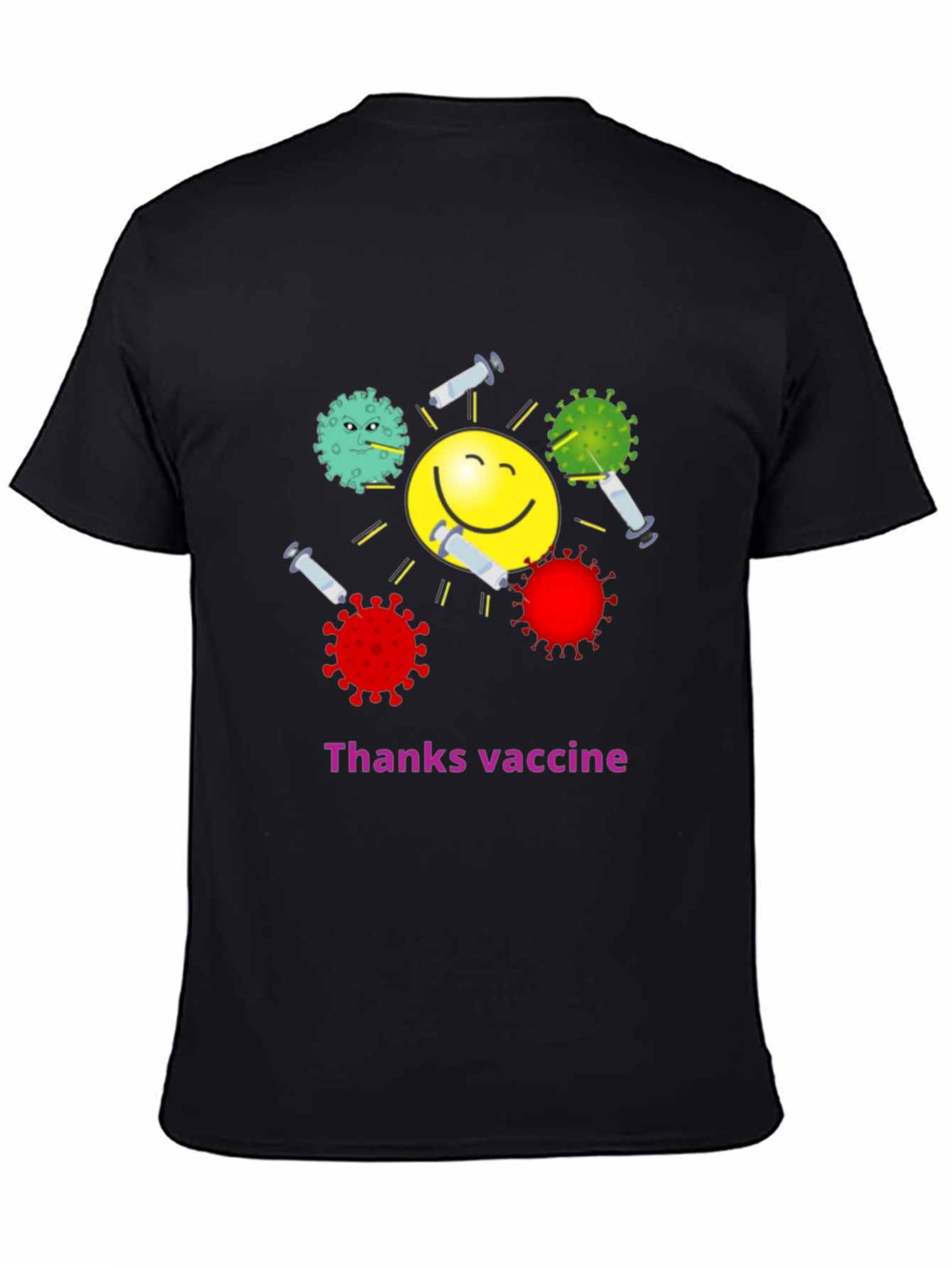 Thanks Vaccine T-Shirt - Funny Graphic Tee