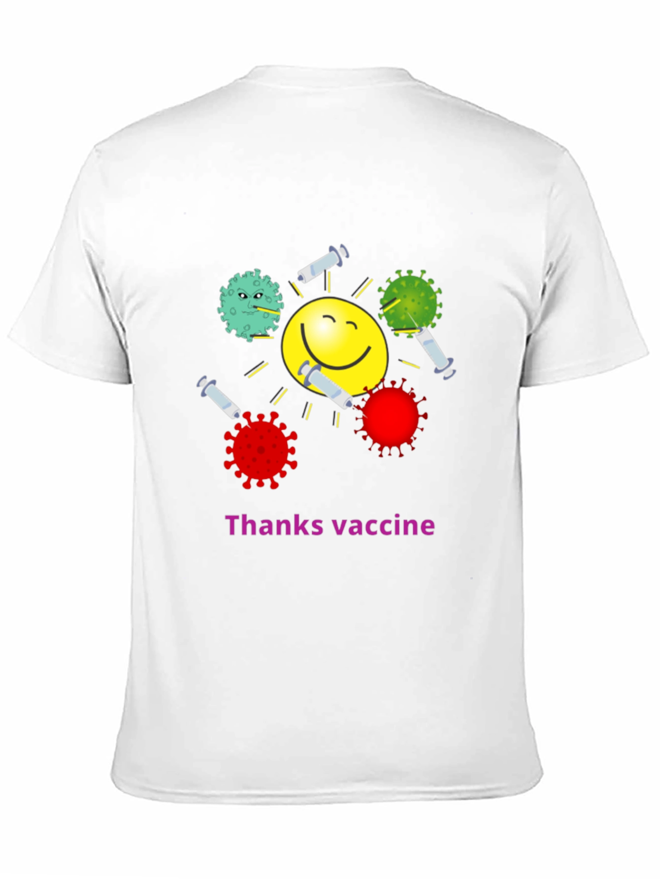 Thanks Vaccine T-Shirt - Funny Graphic Tee