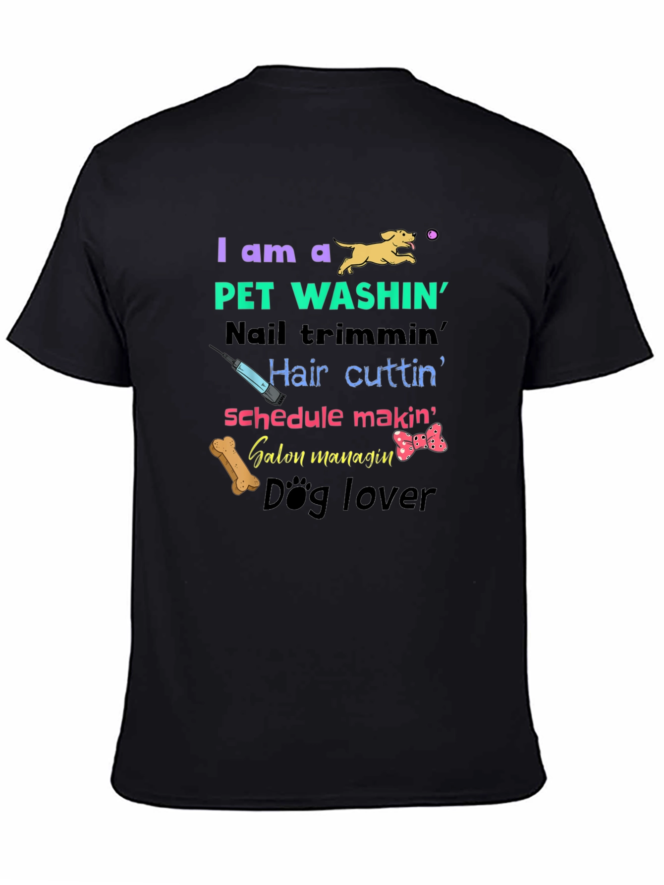 Pet Groomer T-Shirt - Dog Lover Pet Washin