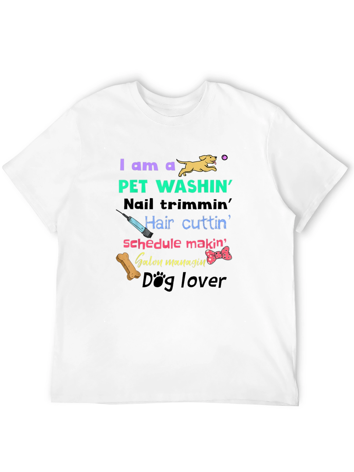 Pet Groomer T-Shirt - Dog Lover Pet Washin