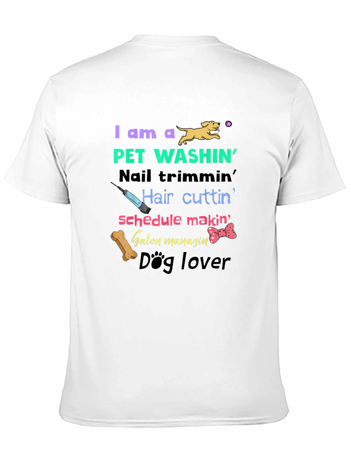 Pet Groomer T-Shirt - Dog Lover Pet Washin