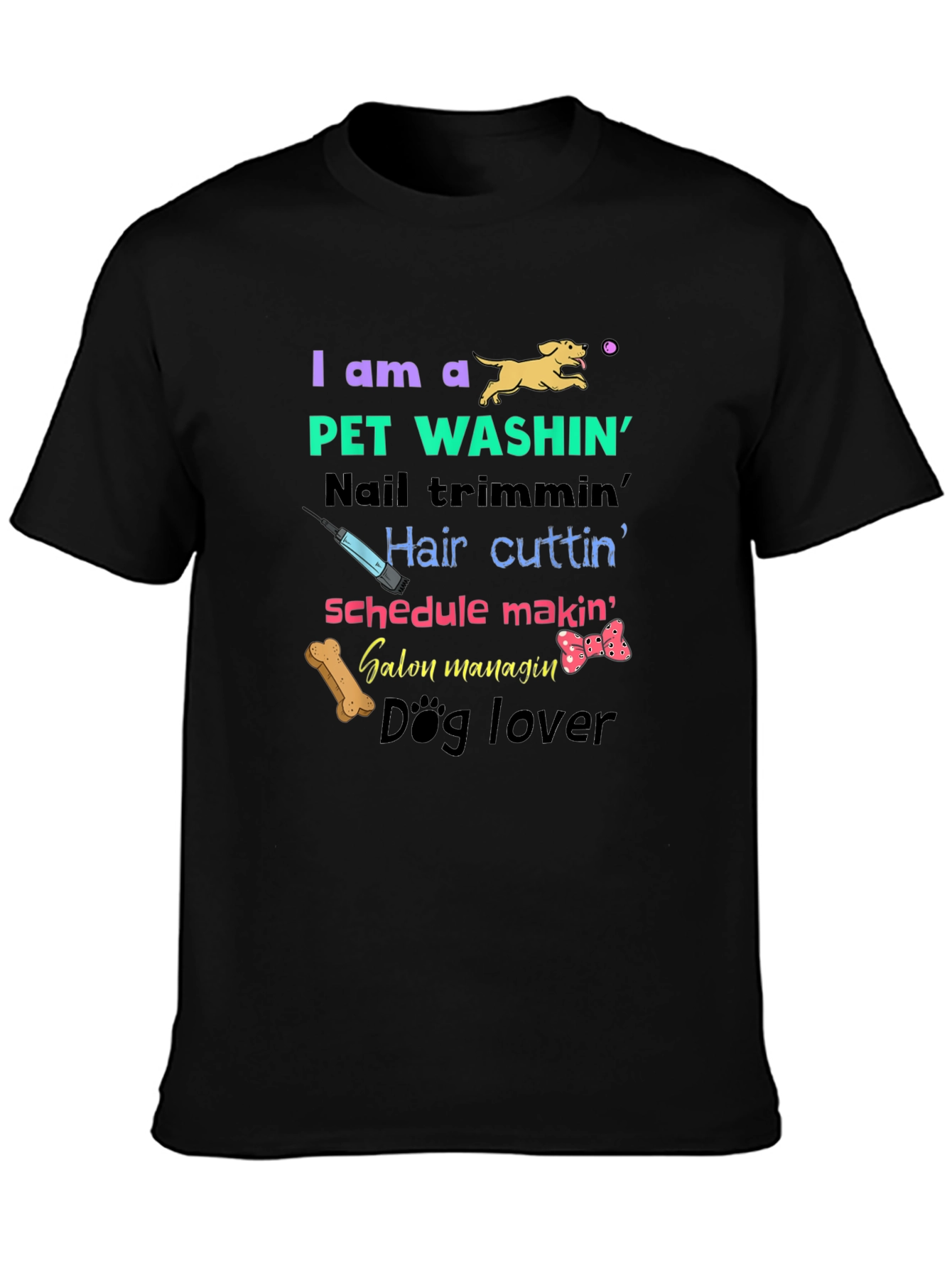 Pet Groomer T-Shirt - Dog Lover Pet Washin