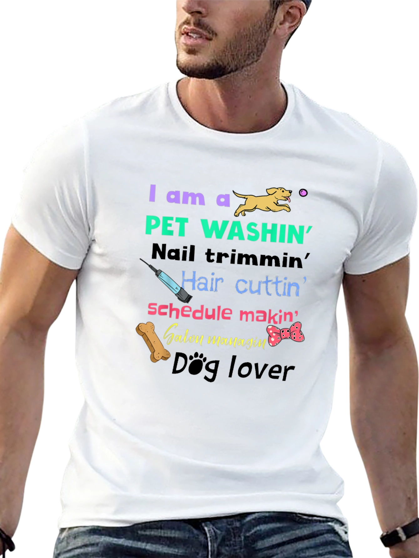Pet Groomer T-Shirt - Dog Lover Pet Washin