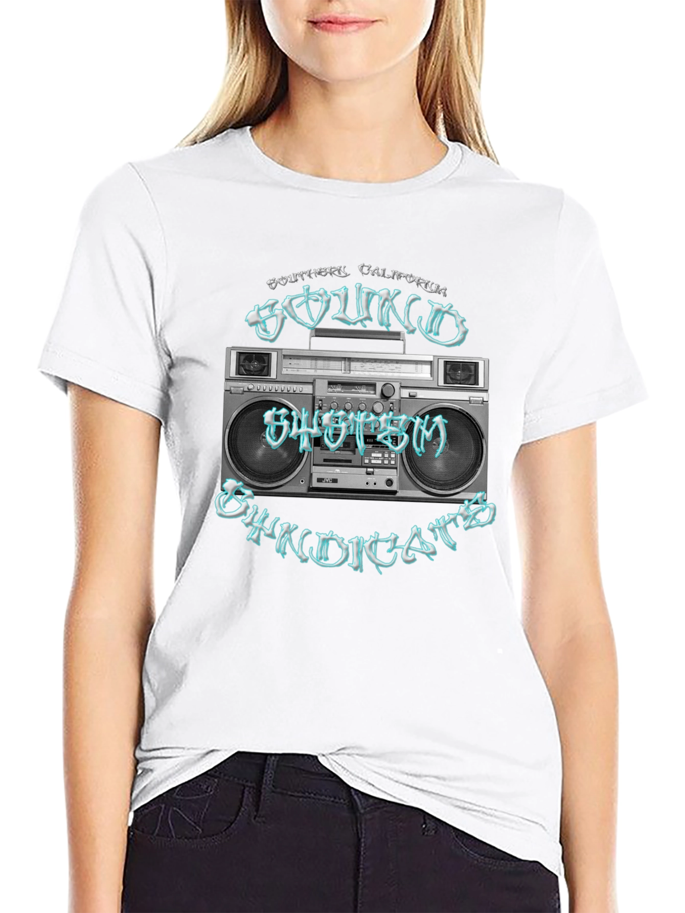 Retro Boombox T-Shirt - Southern California Sound System
