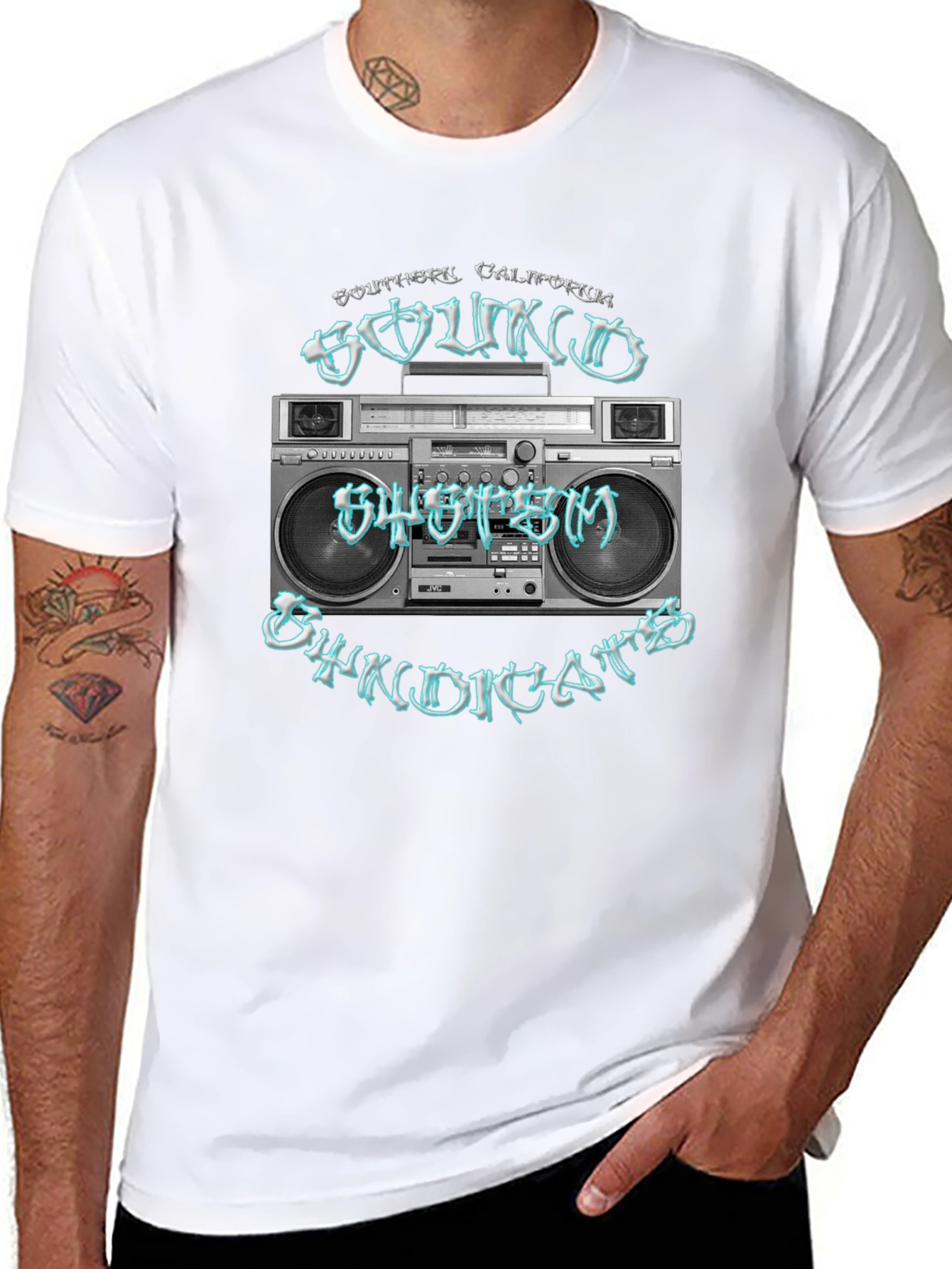 Retro Boombox T-Shirt - Southern California Sound System