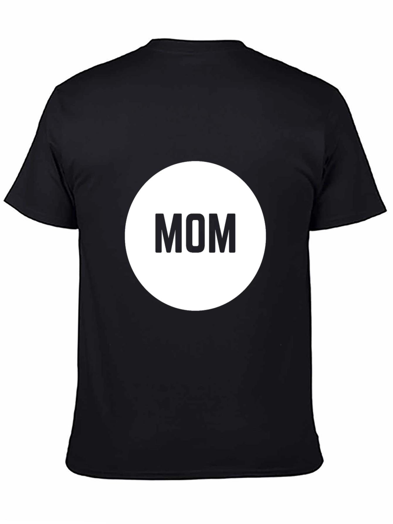 Mens Black Mom T-Shirt