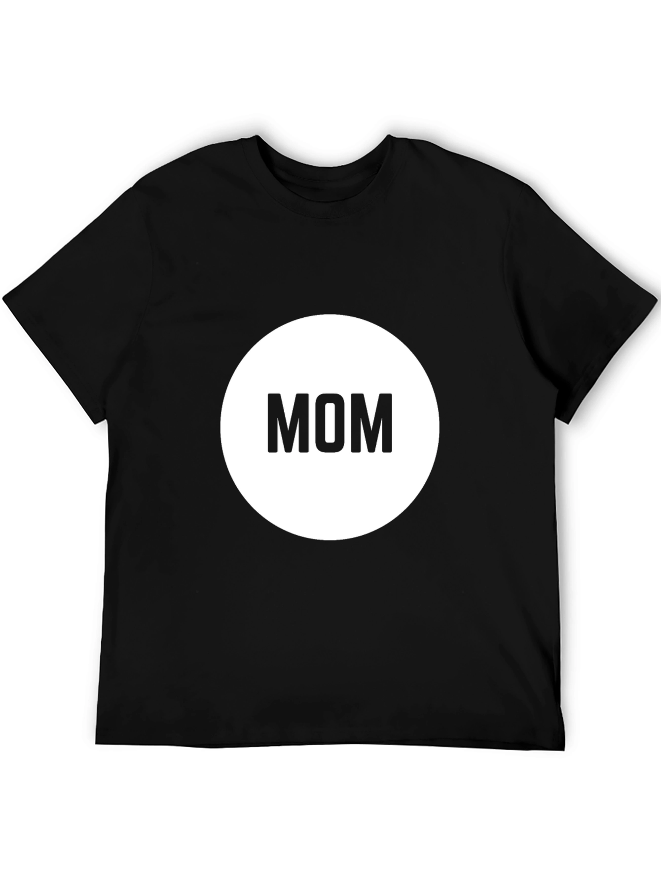Mens Black Mom T-Shirt