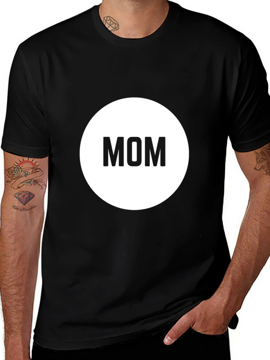Mens Black Mom T-Shirt