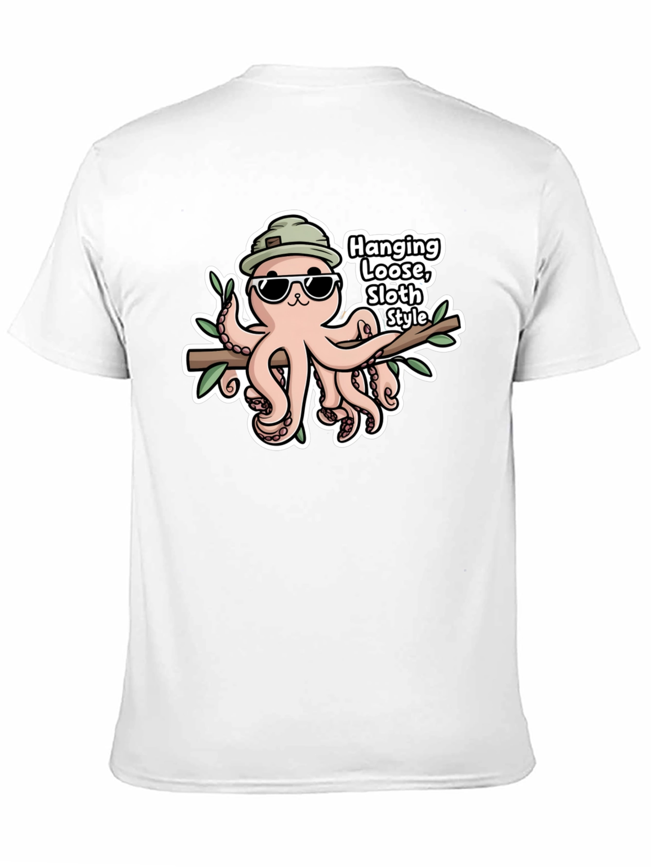 Cool Octopus T-Shirt - Hang Loose Sloth Style