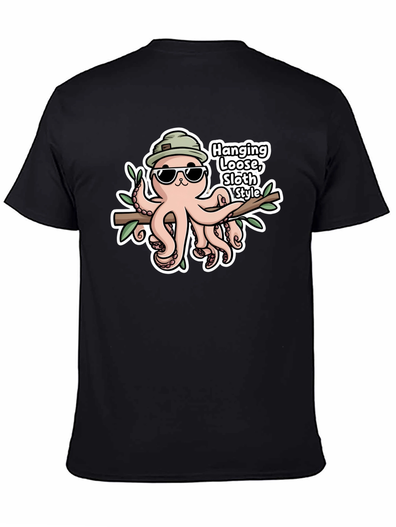 Cool Octopus T-Shirt - Hang Loose Sloth Style
