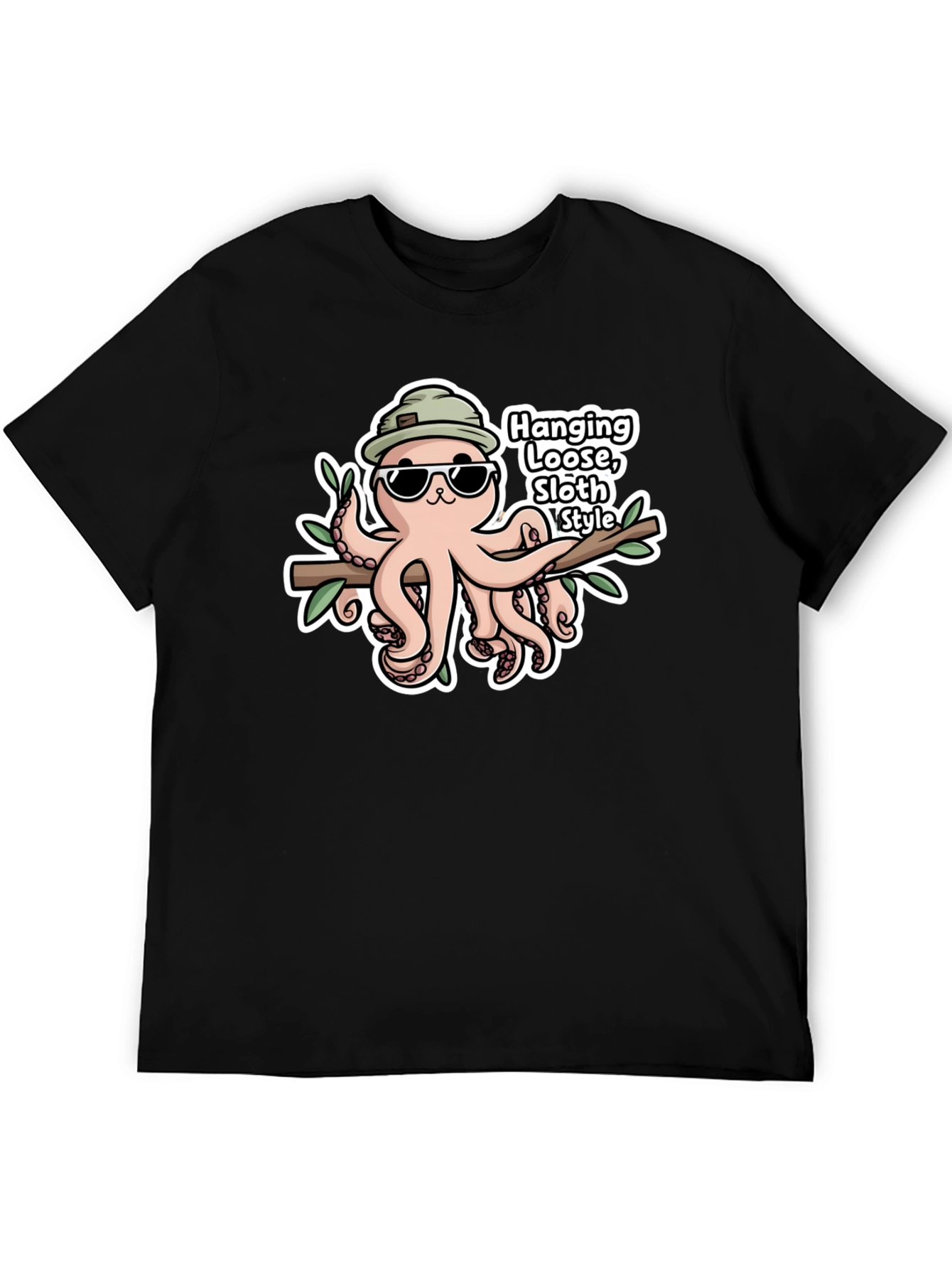 Cool Octopus T-Shirt - Hang Loose Sloth Style