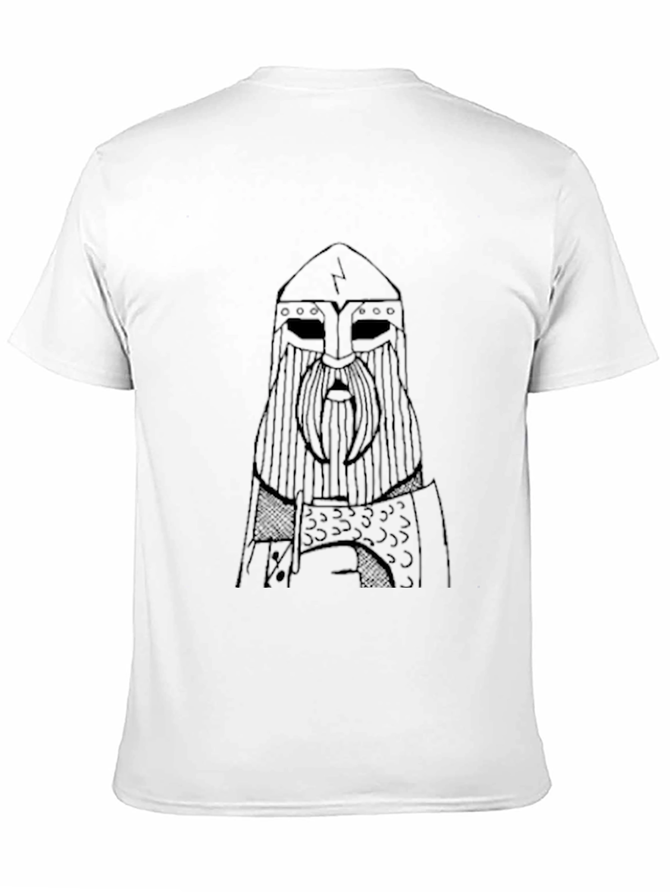 Viking Warrior Graphic Tee - Black
