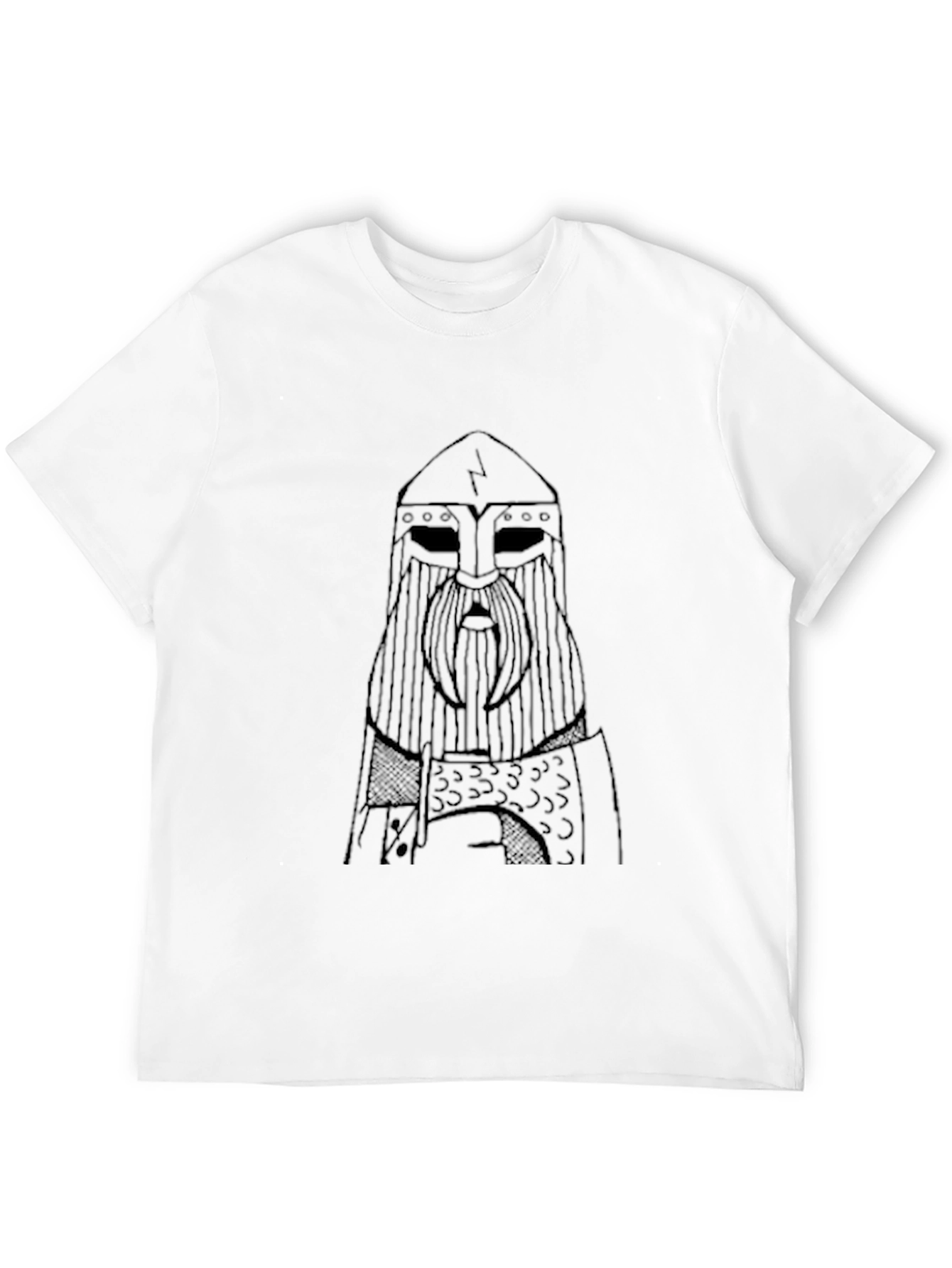 Viking Warrior Graphic Tee - Black