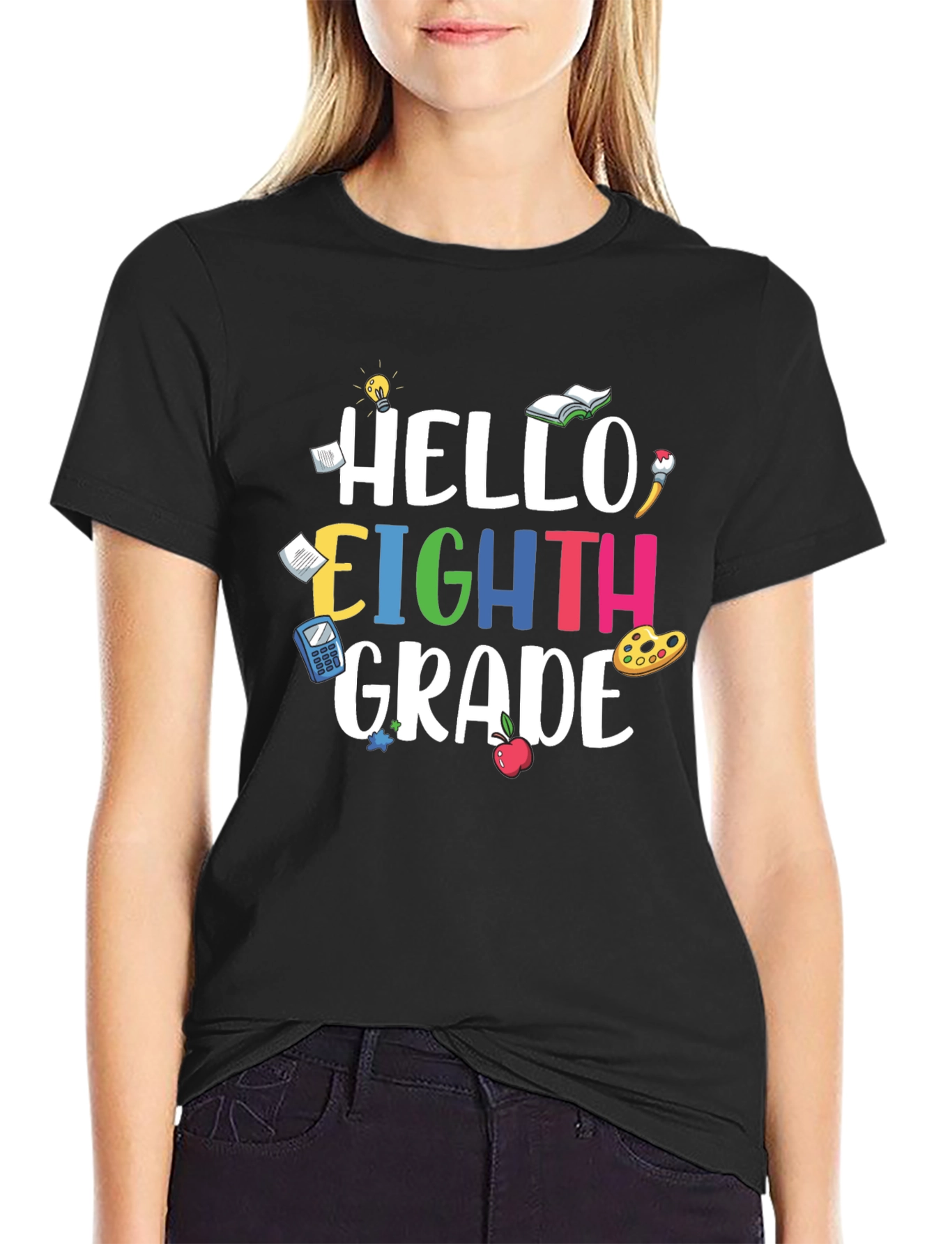 Hello Eighth Grade T-Shirt Back to School Tee