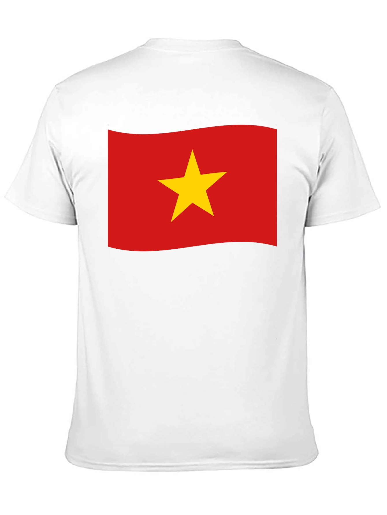 Vietnam Flag T-Shirt - Black Crew Neck Tee