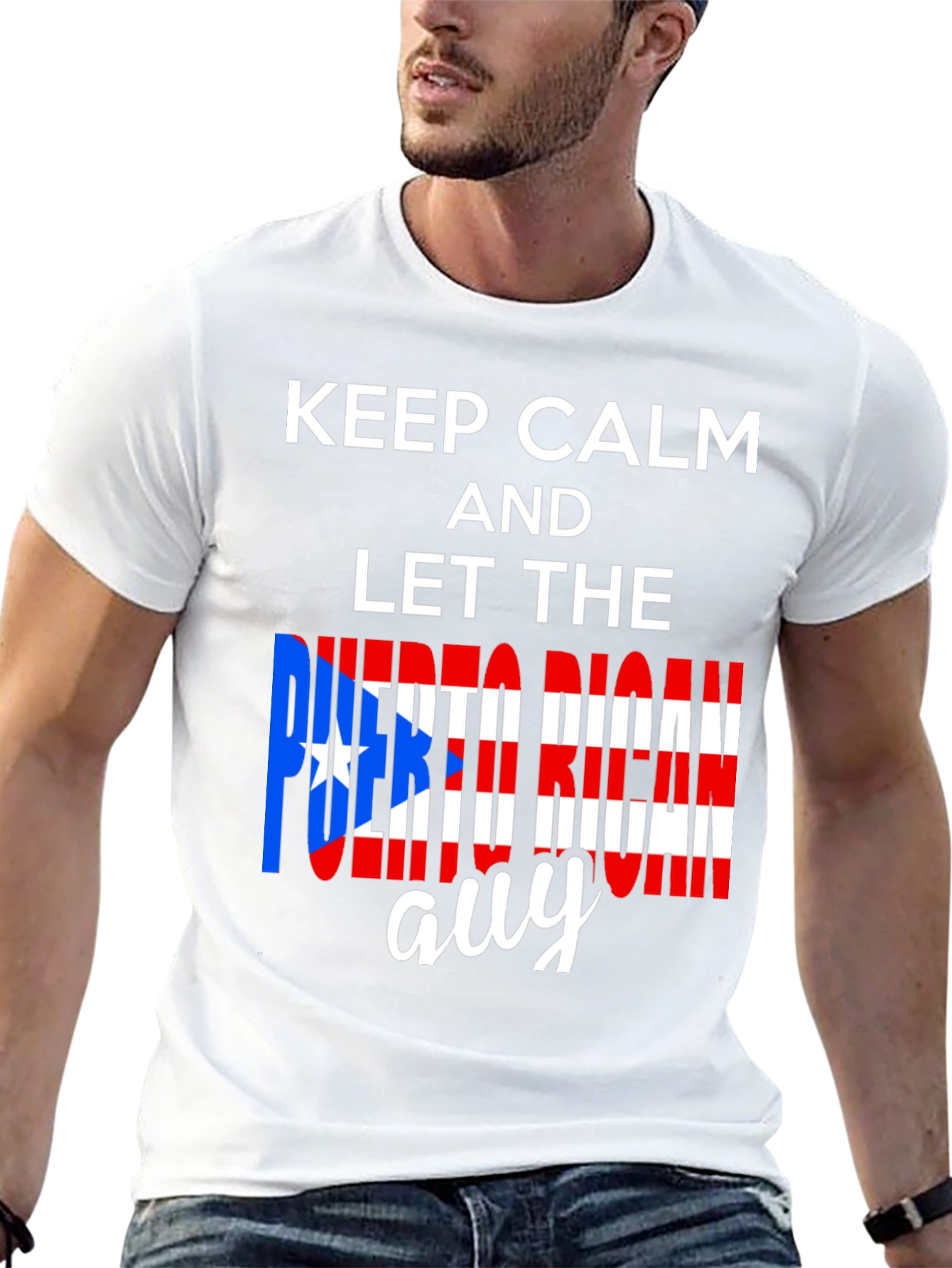 Keep Calm Puerto Rican Guy T-Shirt