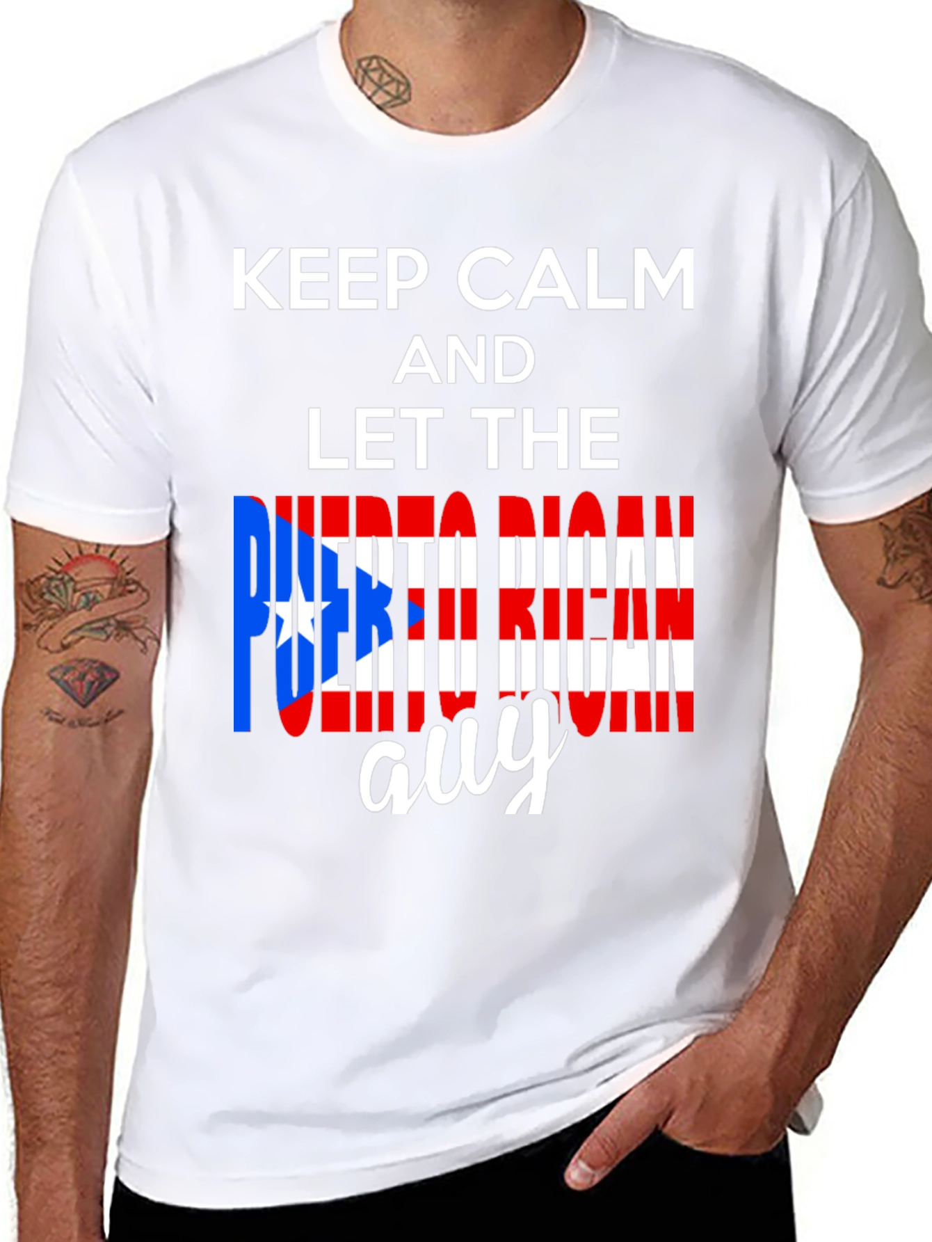 Keep Calm Puerto Rican Guy T-Shirt