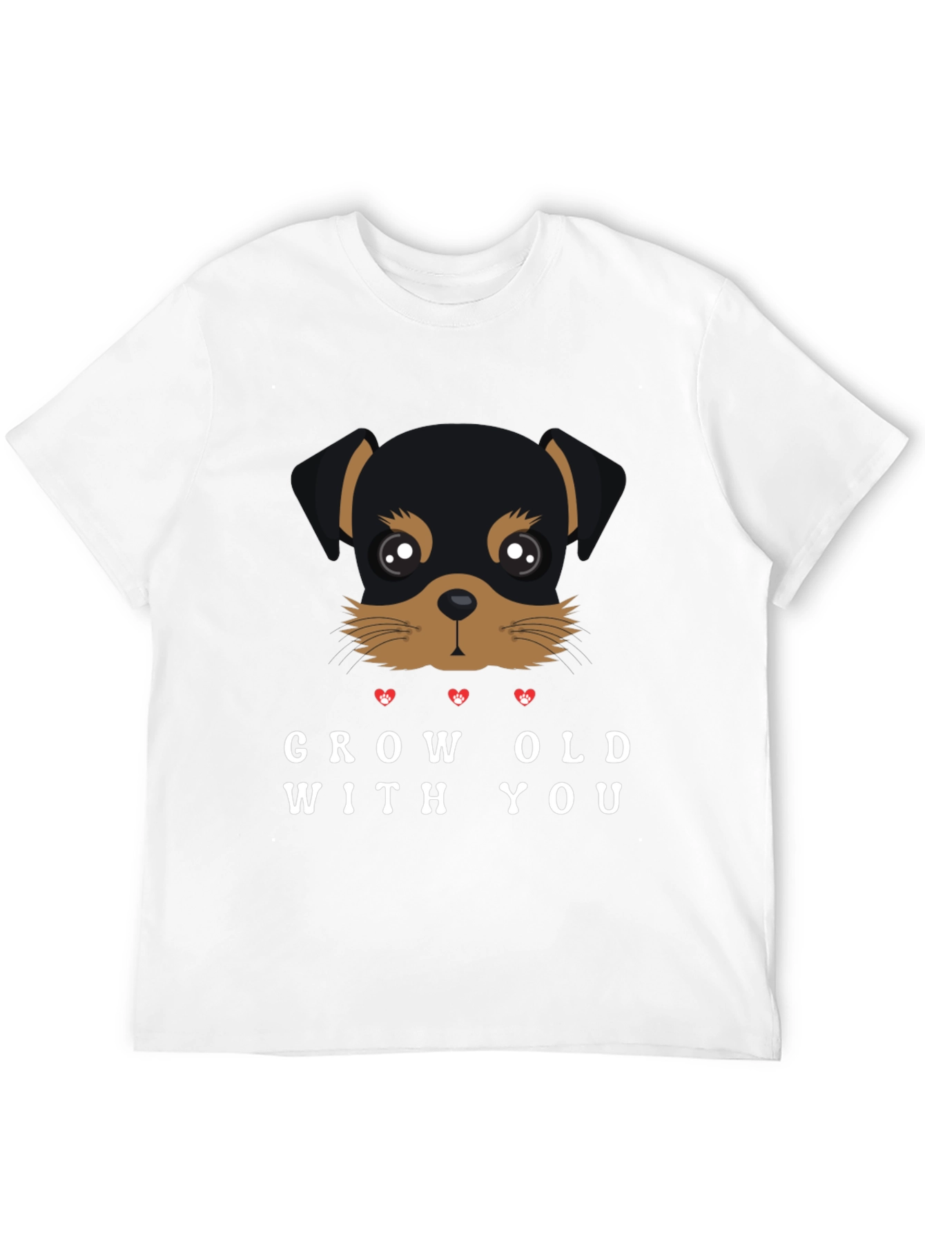 Grow Old With You Rottweiler Graphic Tee