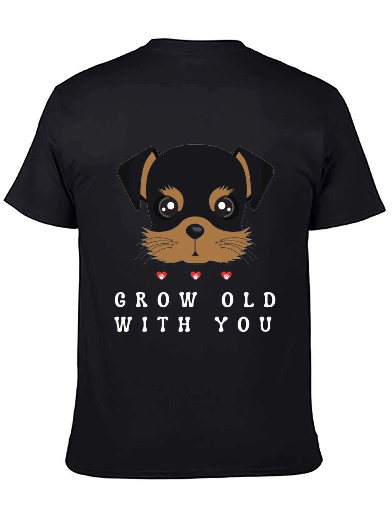 Grow Old With You Rottweiler Graphic Tee