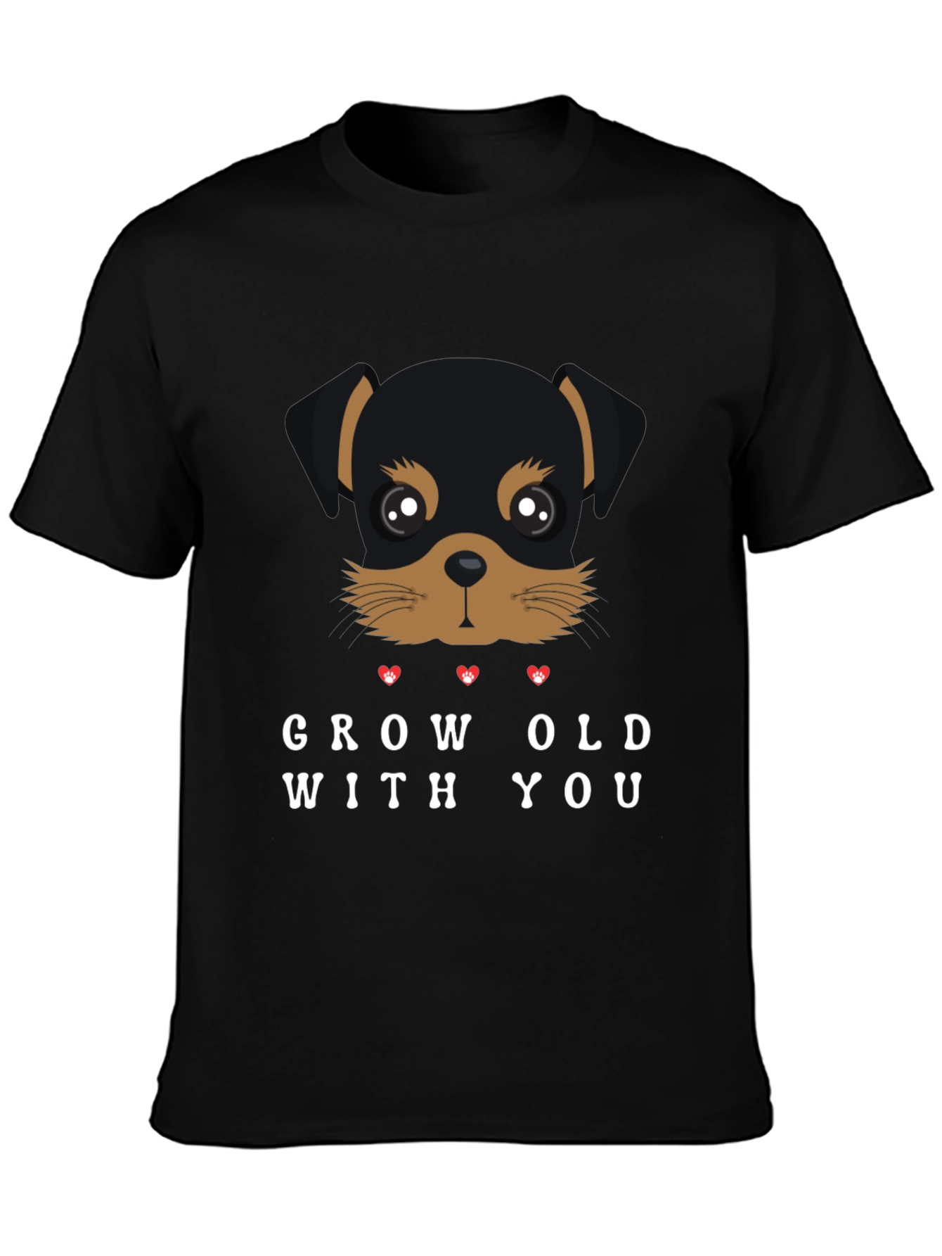 Grow Old With You Rottweiler Graphic Tee