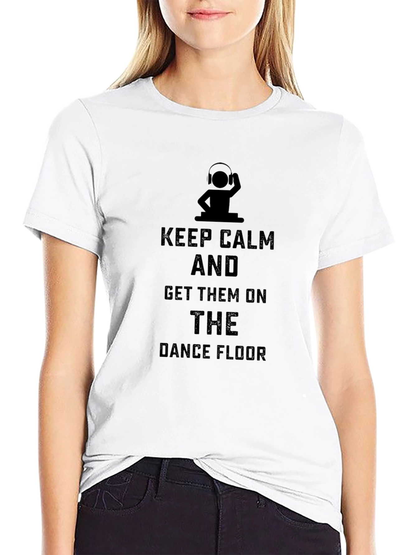 Keep Calm DJ Black T-Shirt