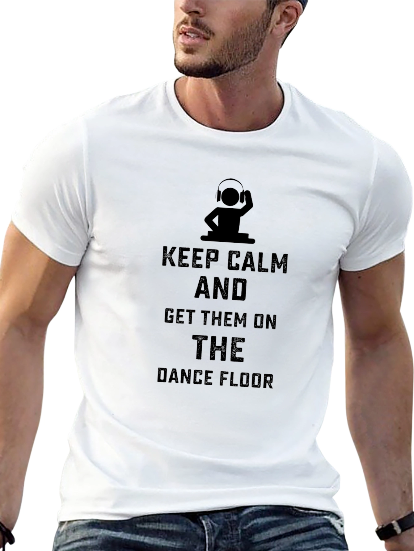 Keep Calm DJ Black T-Shirt