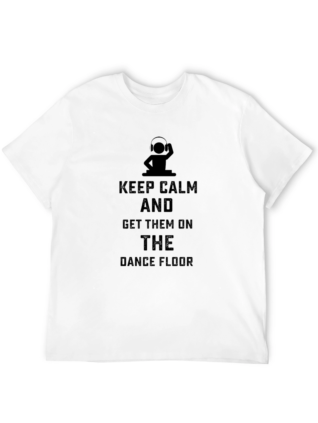 Keep Calm DJ Black T-Shirt