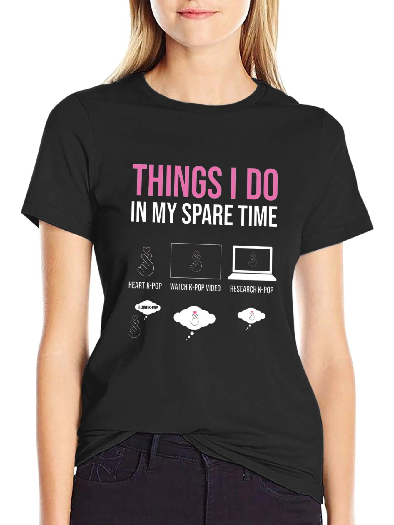 Things I Do In My Spare Time K-Pop T-Shirt