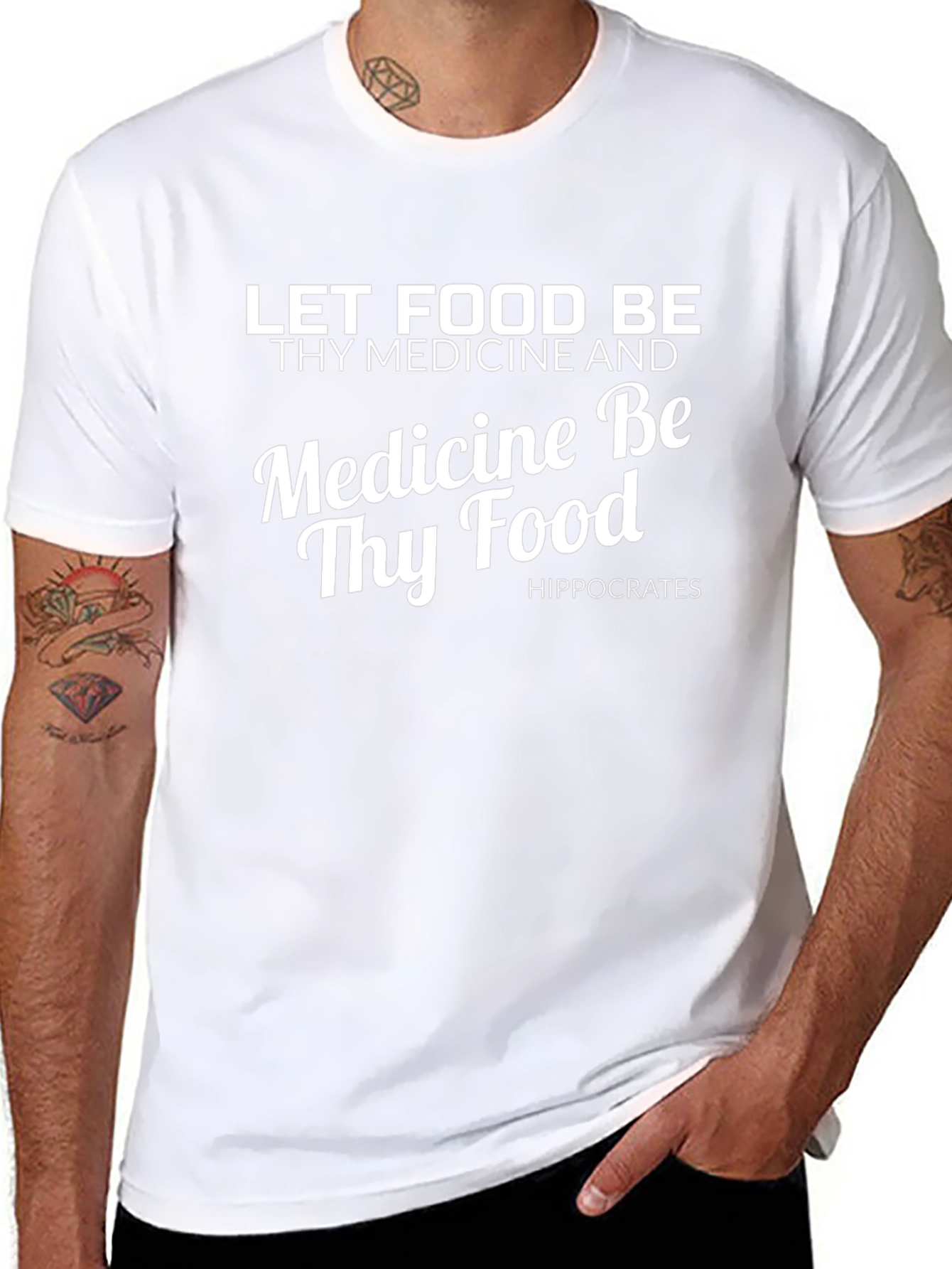 Food Is Medicine T-Shirt - Black Graphic Tee