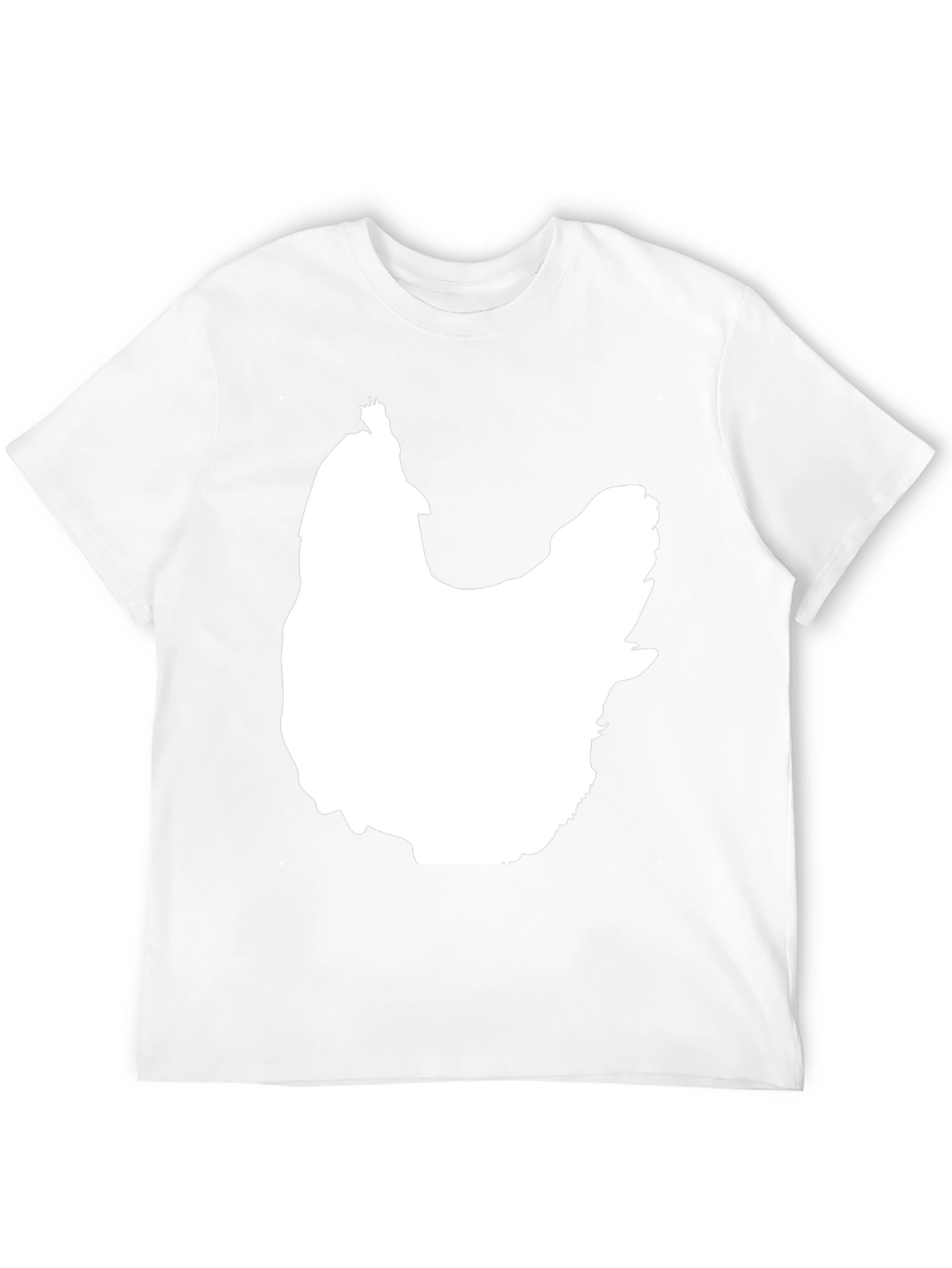 Chicken Silhouette Graphic Tee - Black
