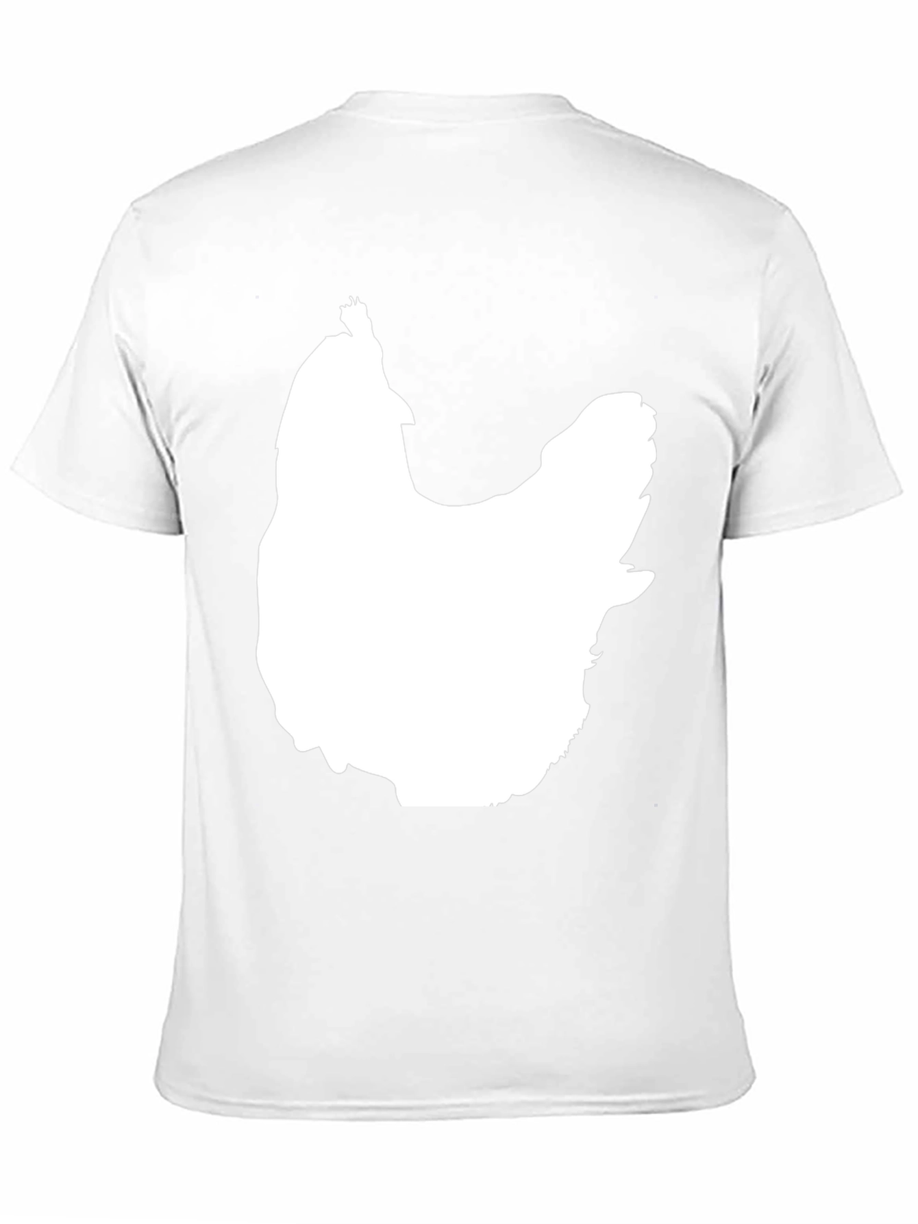 Chicken Silhouette Graphic Tee - Black