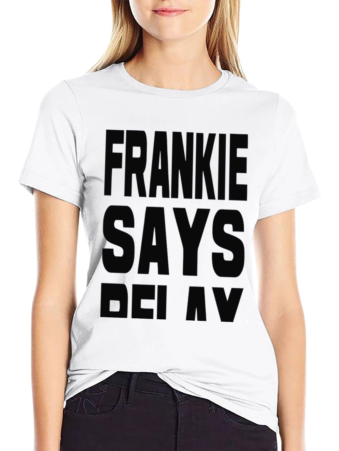 Frankie Says Relax T-Shirt - Classic Black Tee