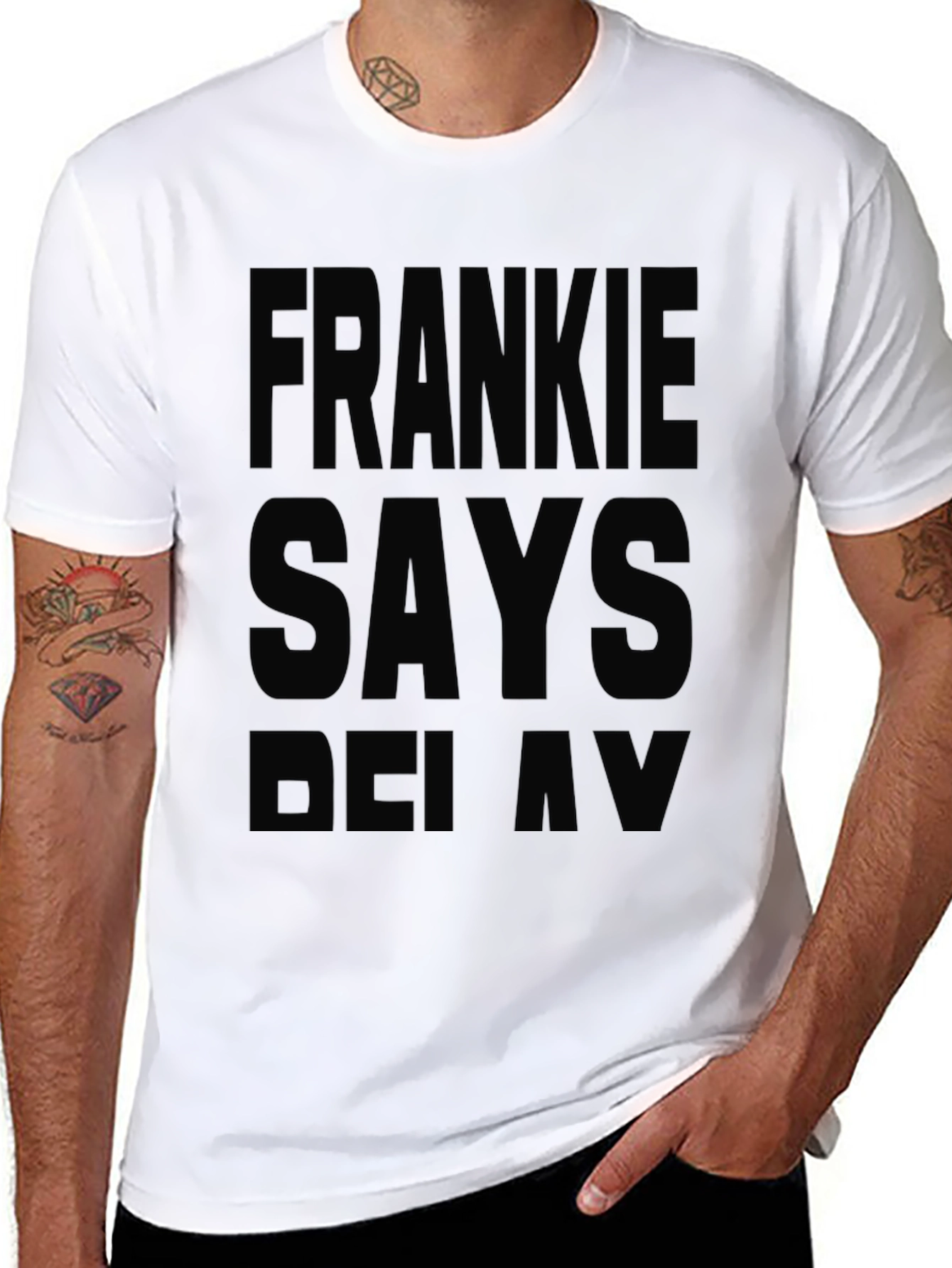 Frankie Says Relax T-Shirt - Classic Black Tee