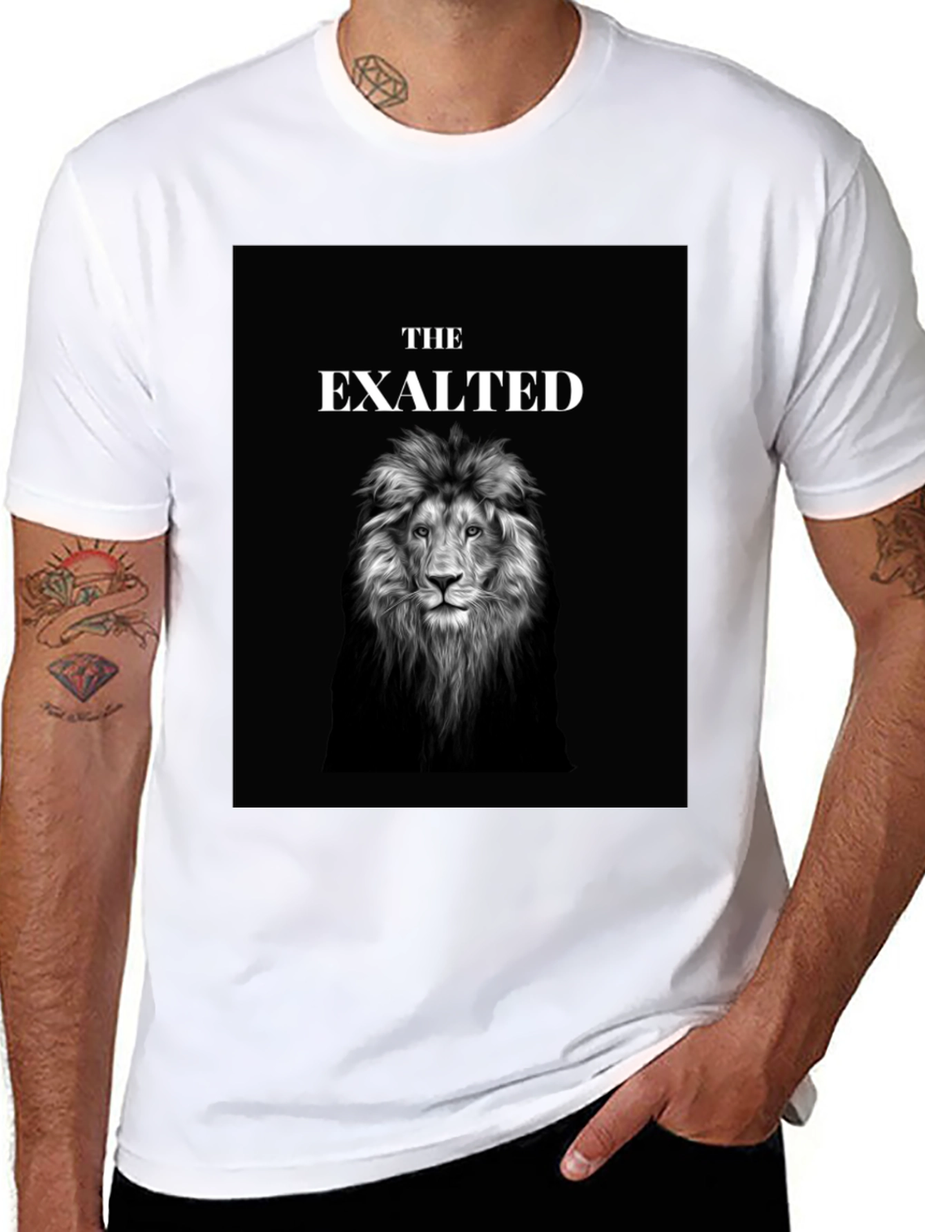 The Exalted Lion Graphic T-Shirt - Black
