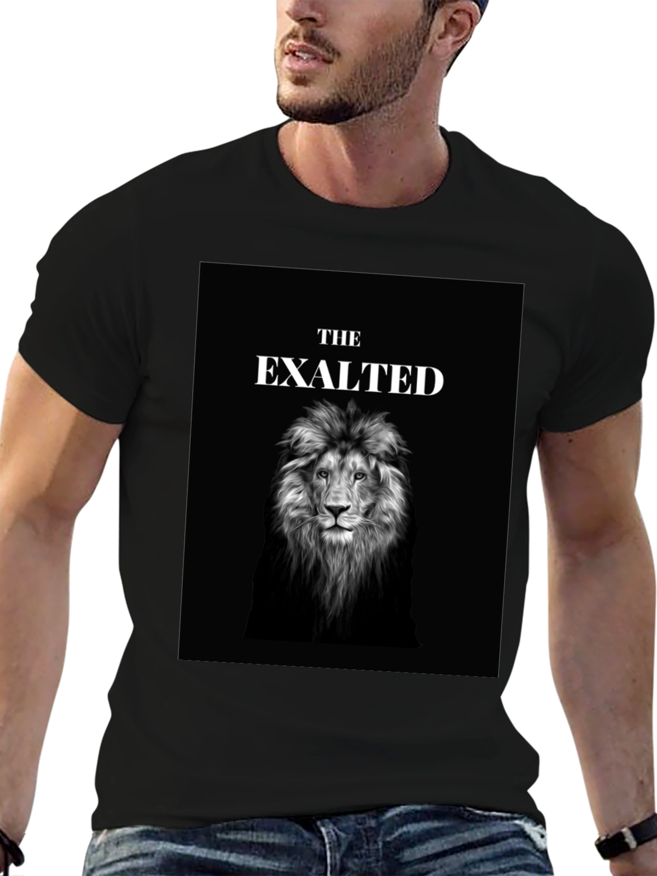 The Exalted Lion Graphic T-Shirt - Black