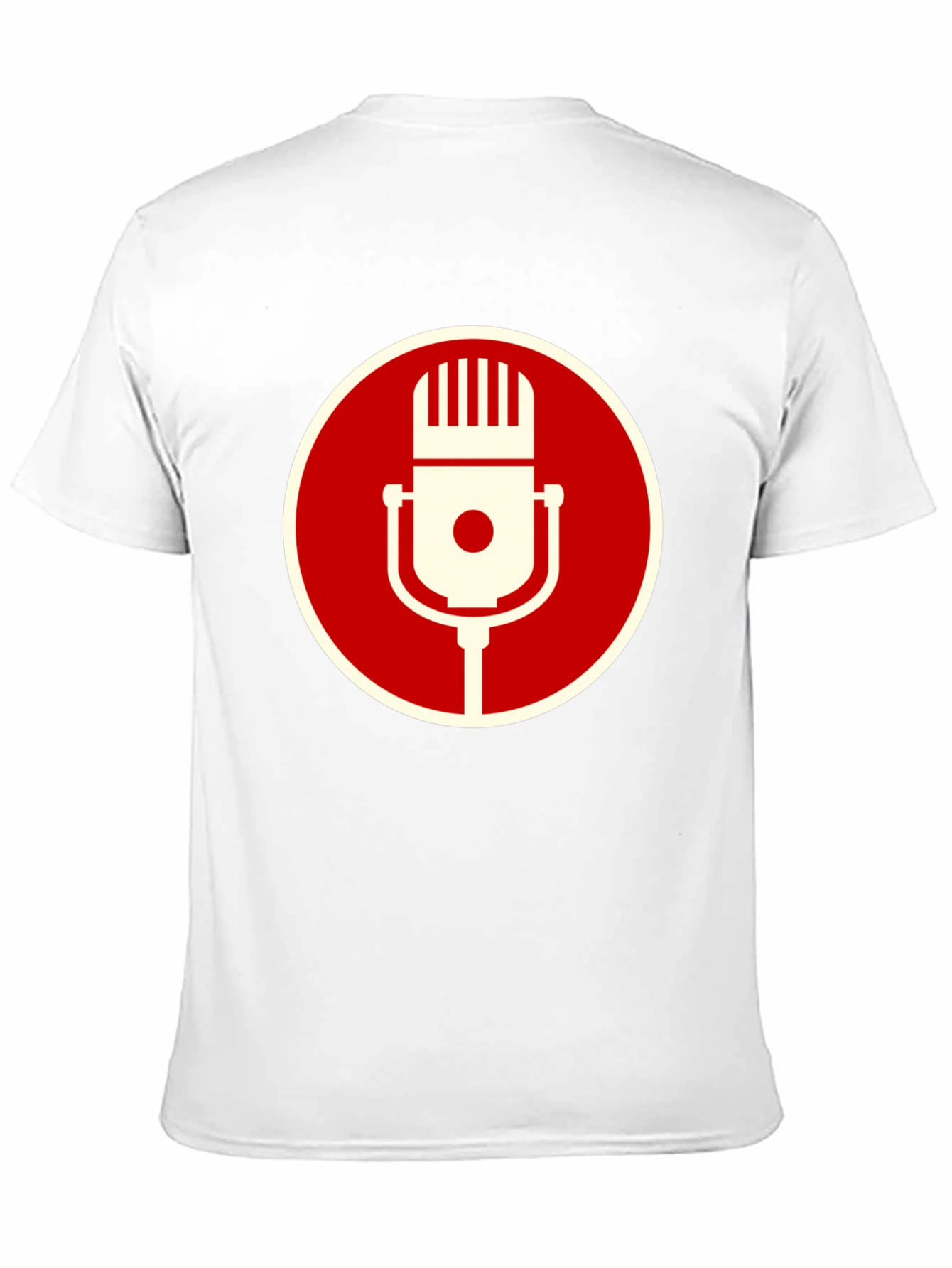 Retro Microphone Graphic Tee - Classic Vocal Style