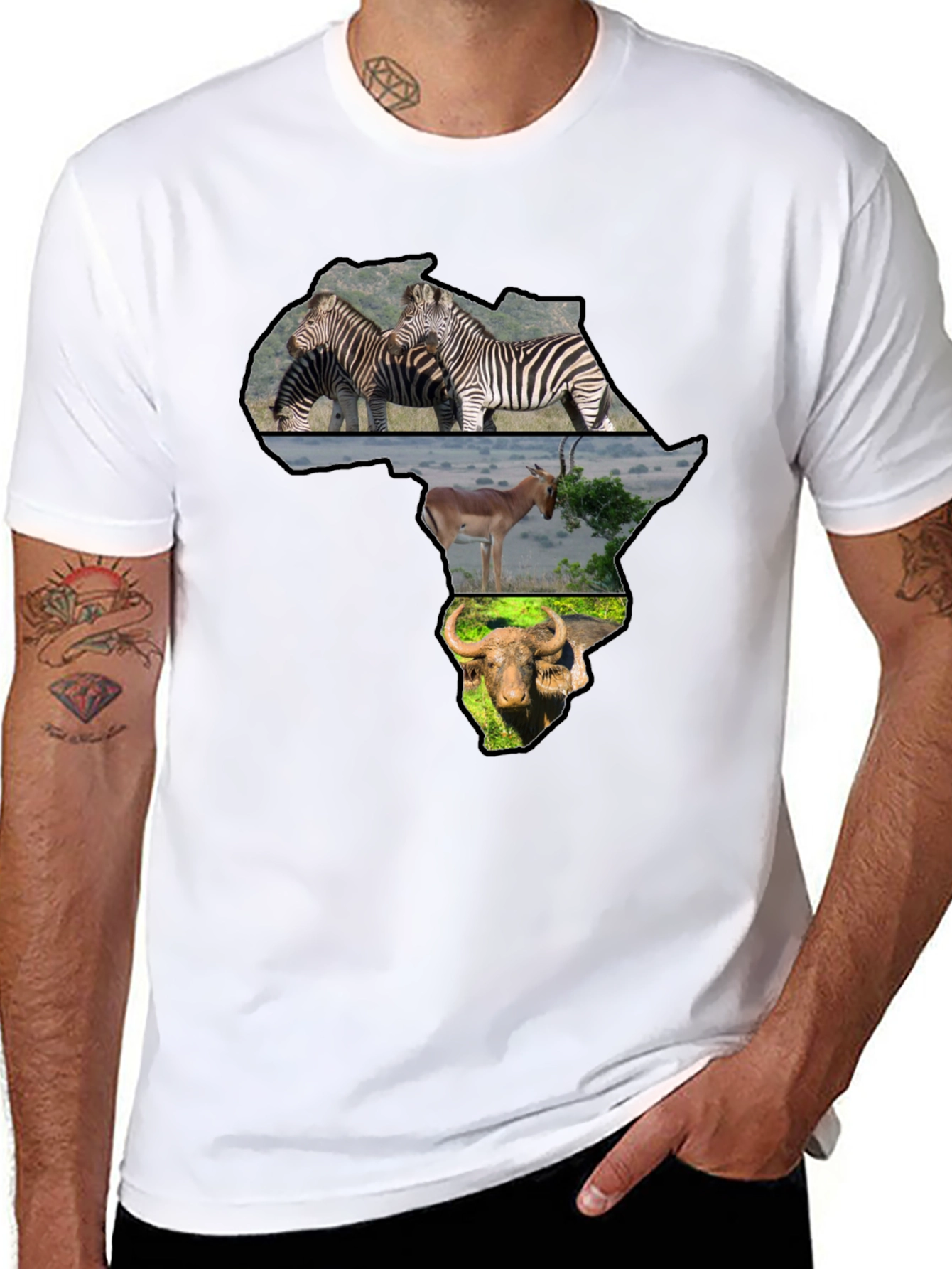 African Animals Graphic T-Shirt