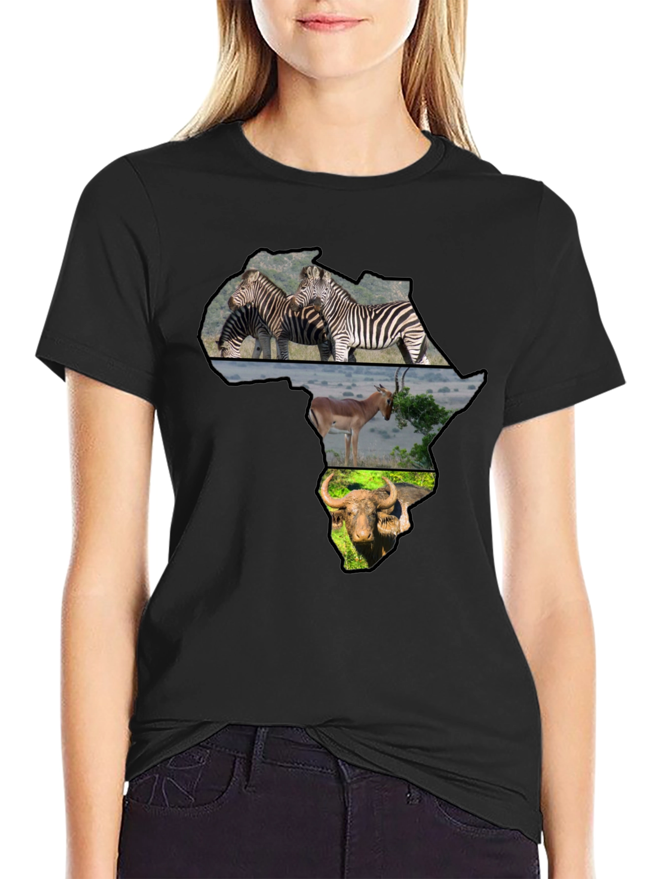African Animals Graphic T-Shirt