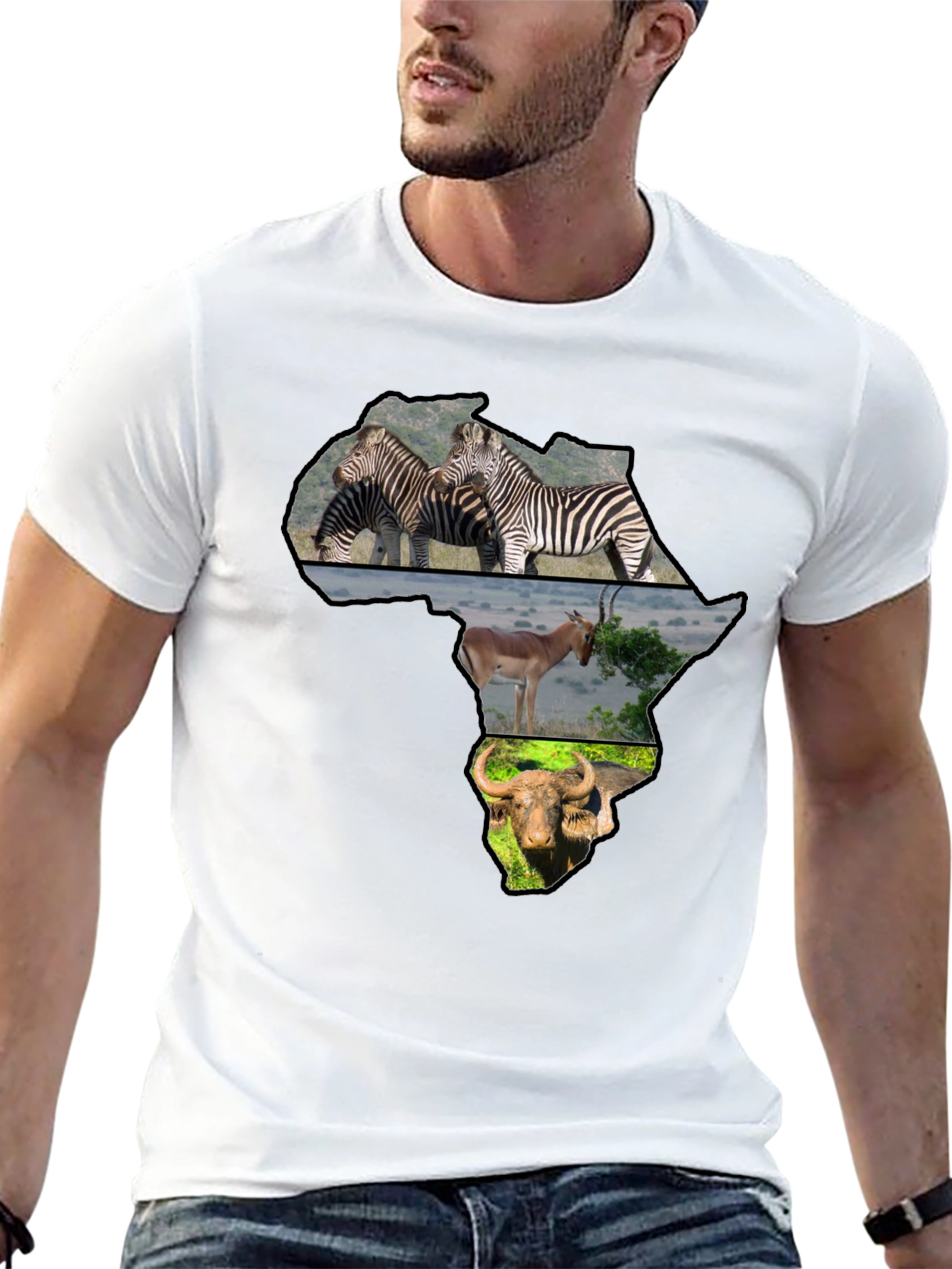 African Animals Graphic T-Shirt
